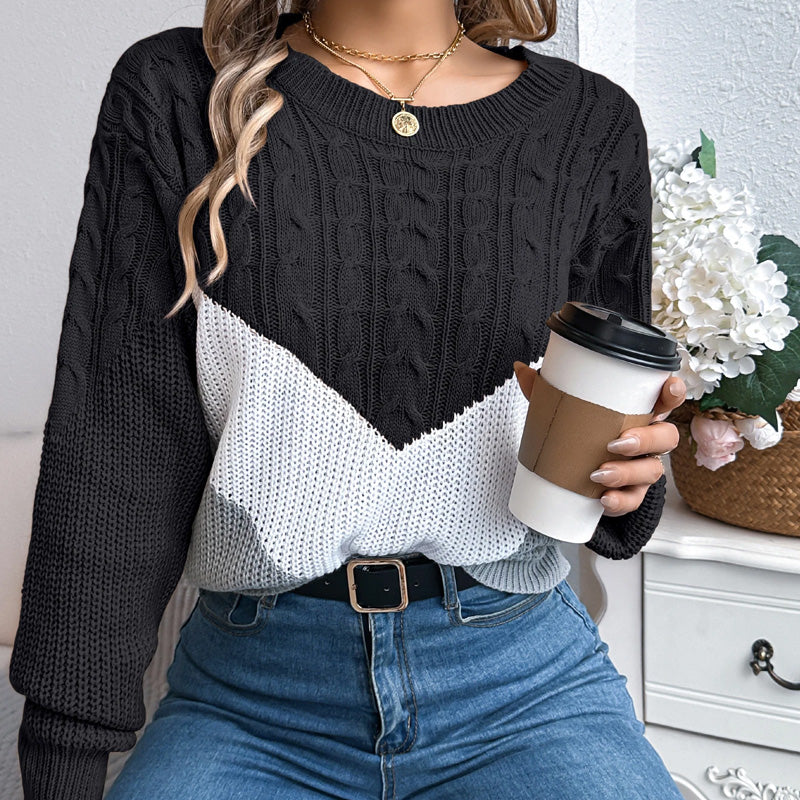 Chloe | Chevron Knit Jumper
