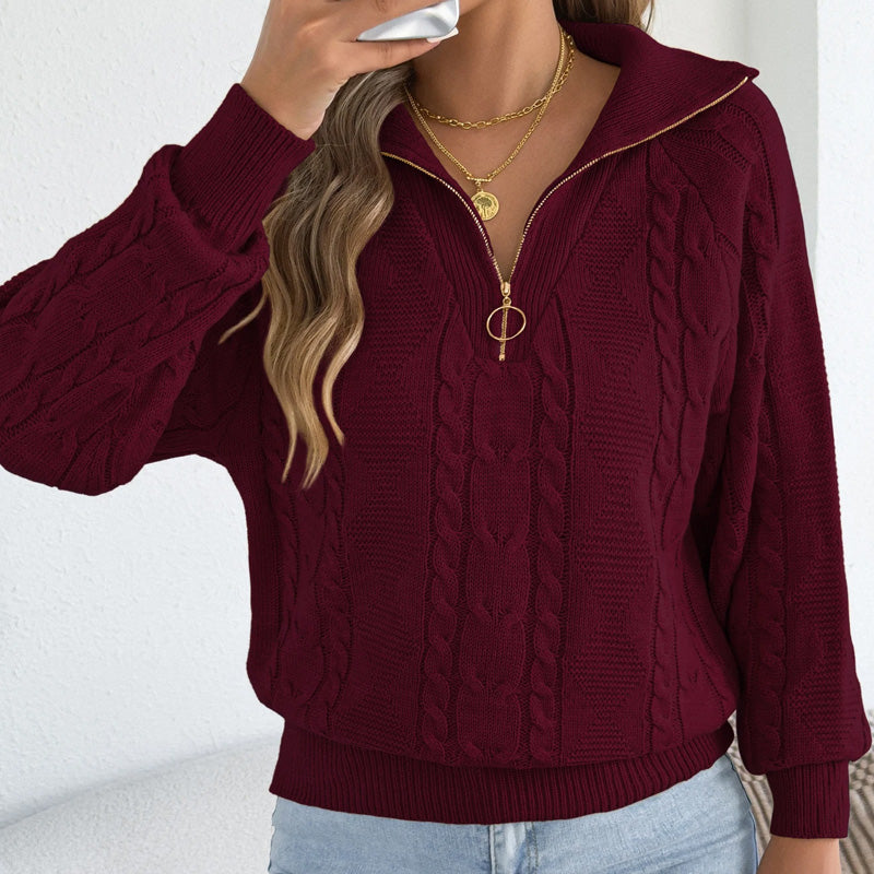 Elsie Knit Half-Zip Pullover