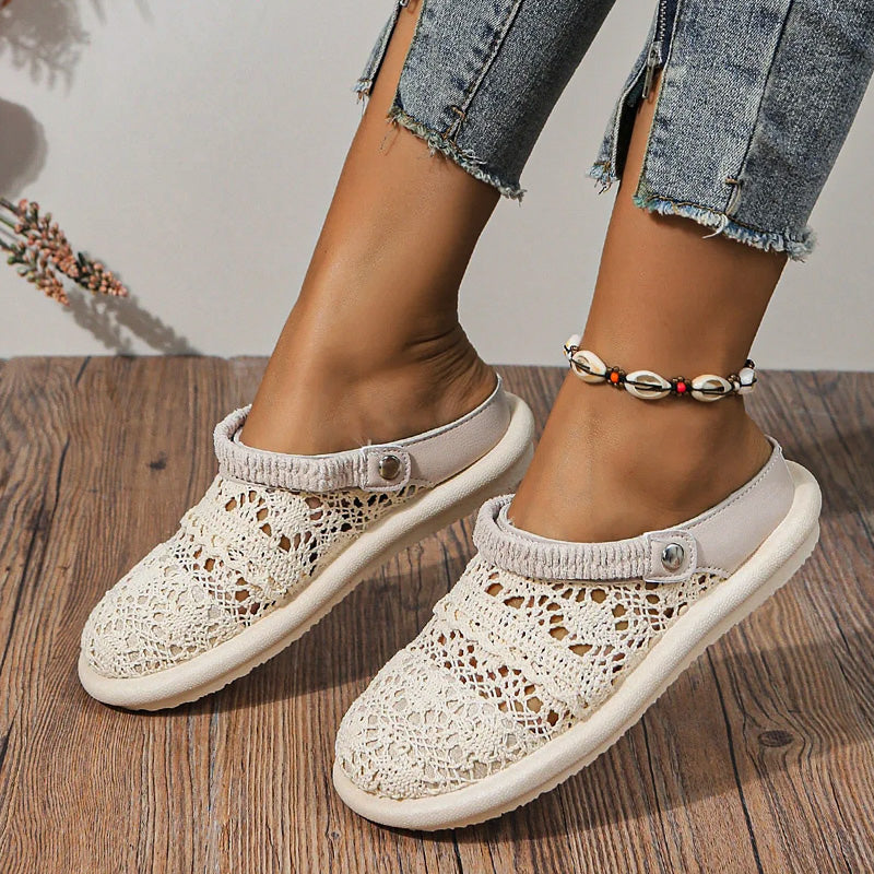 Coastal Crochet Slip-Ons