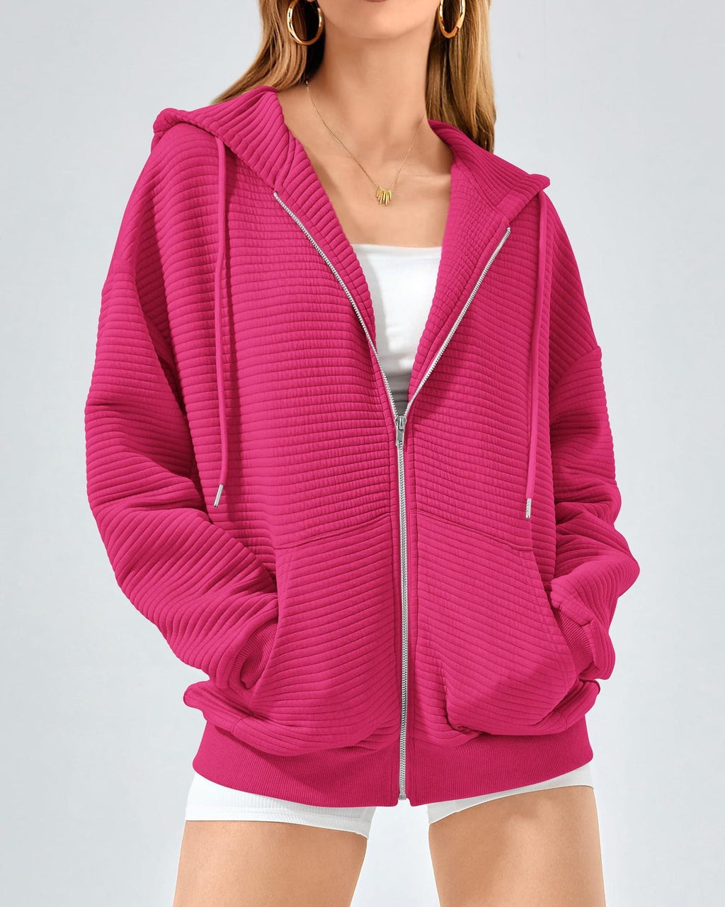 Celine Zip-Up Hoodie